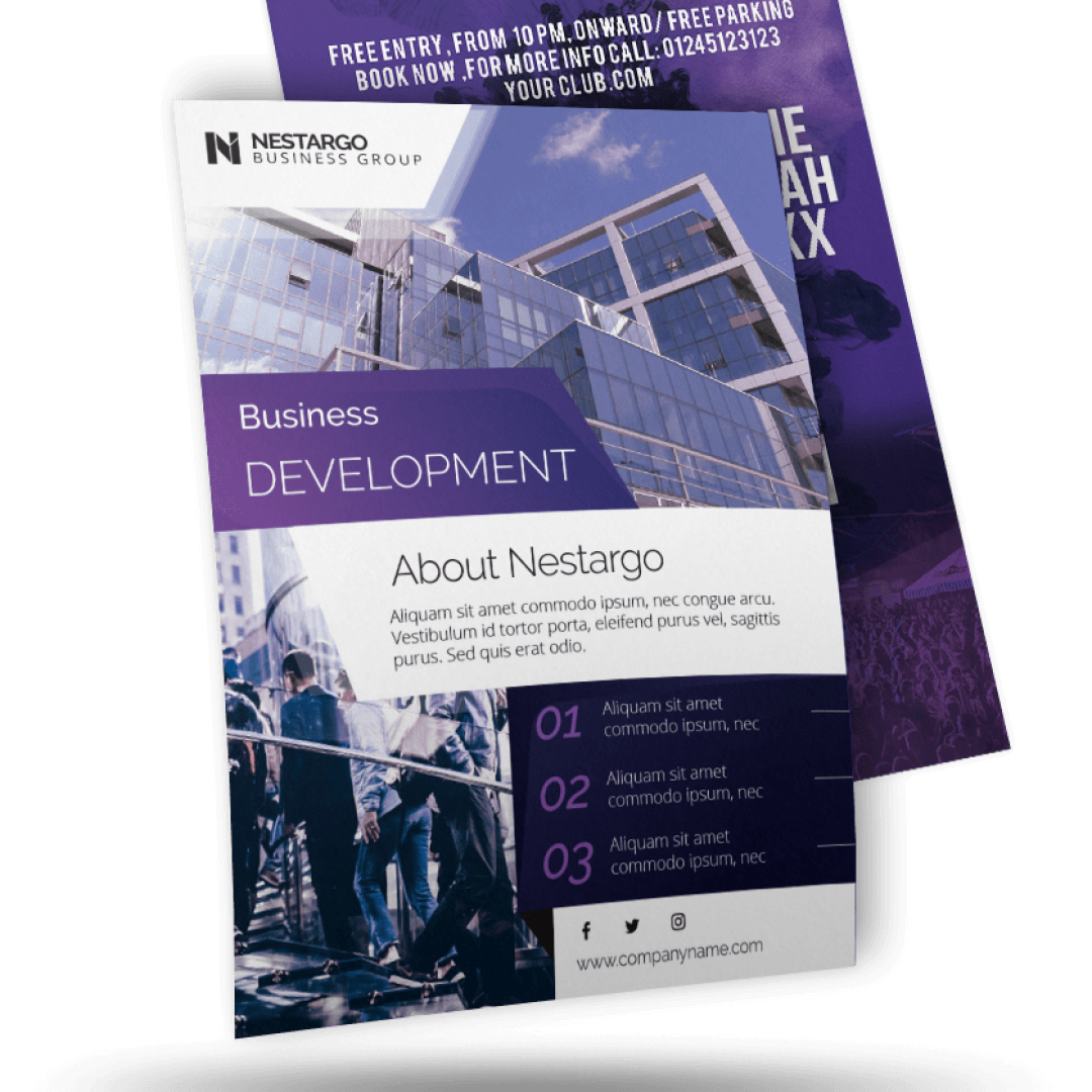 Flyer Leaflet Printing MOQ 300pcs